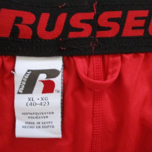 Russell dri-power 360 Mens Elastic Waist Red Gym Short NWOT - Size 38W-42W or XL - Picture 3 of 3